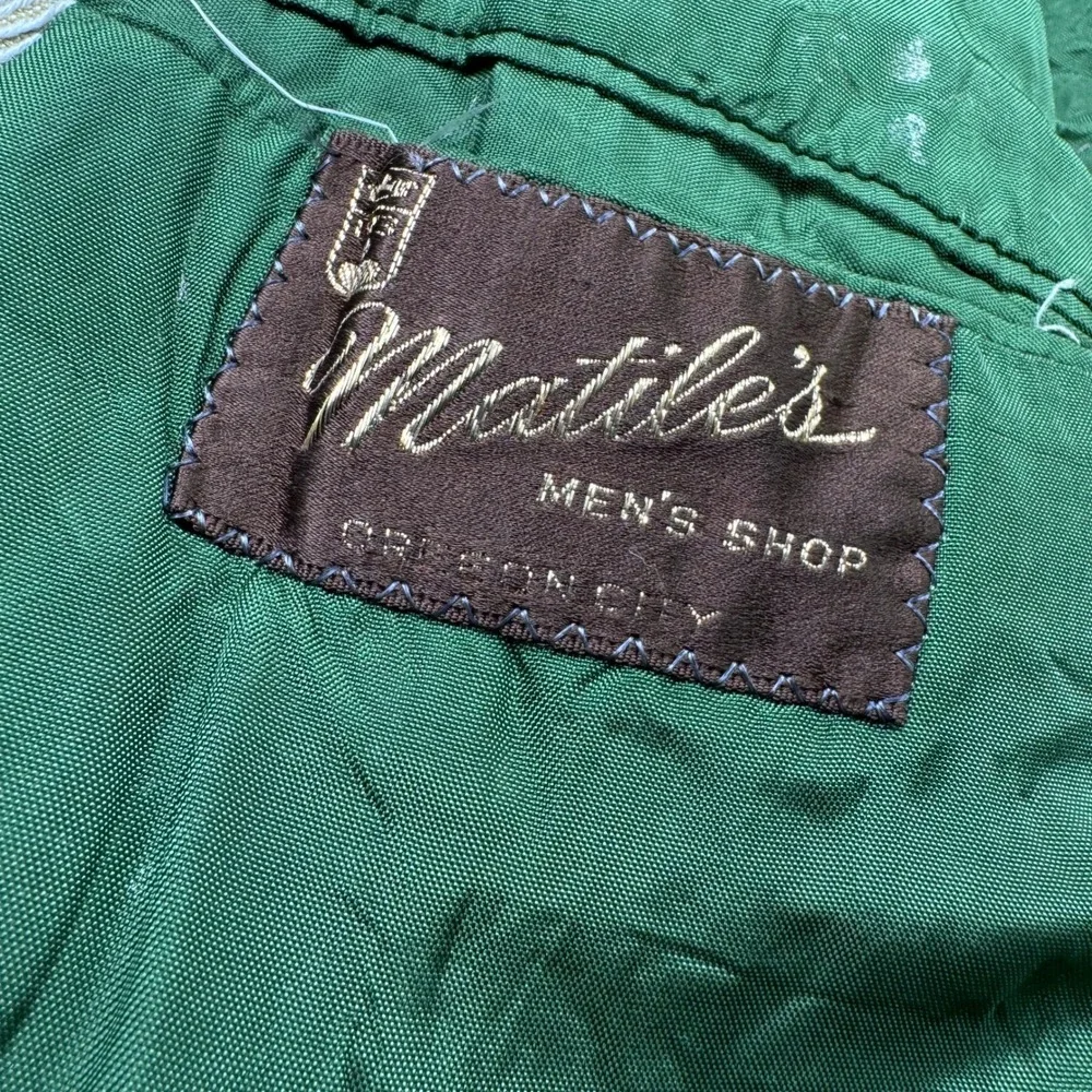 Vintage‎ Corduroy Matiles Shop Jacket Men 41R Double Breasted Thrashed Grunge